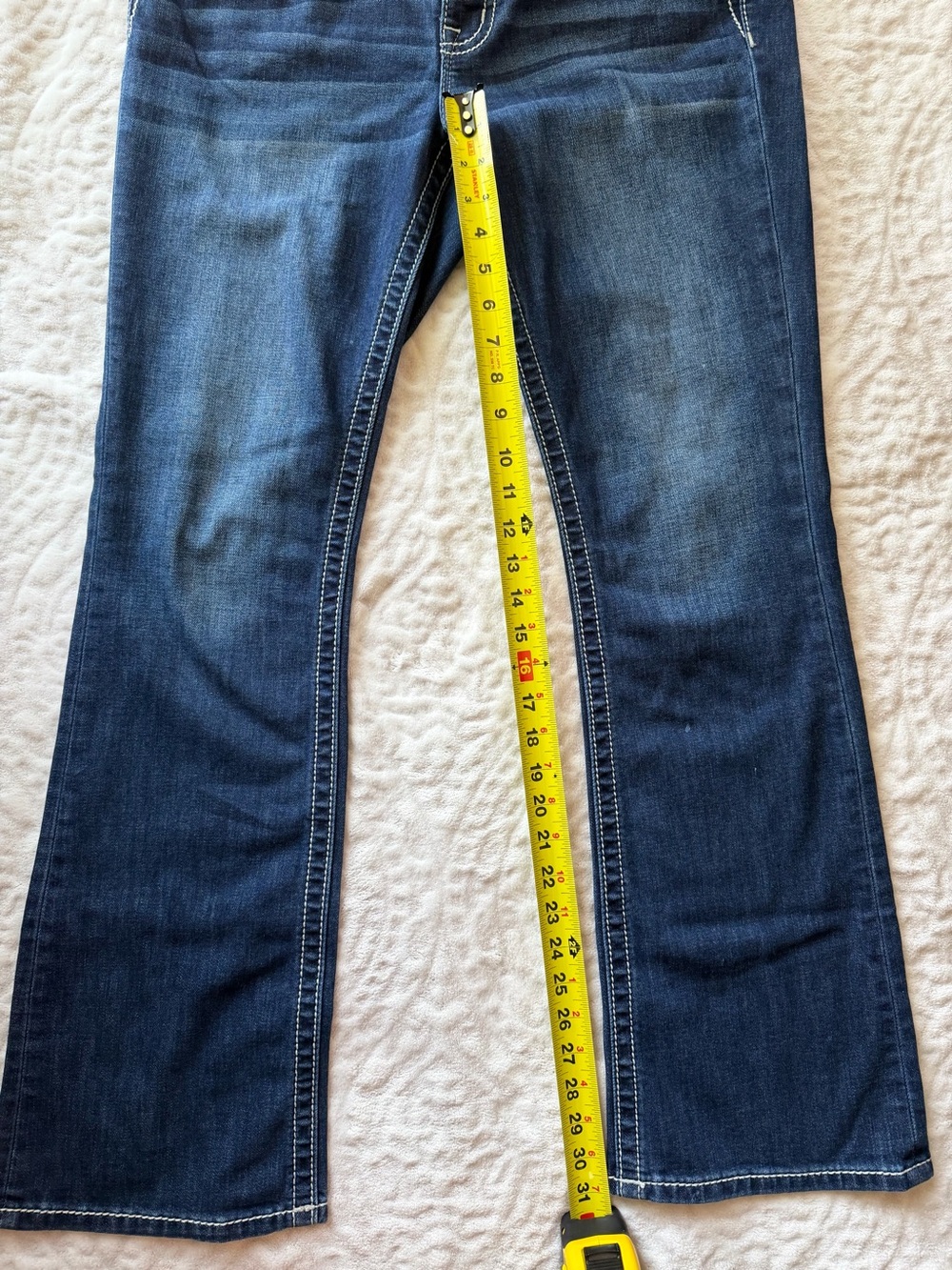 Miss Me Mid-Rise Bootcut Jeans Women’s Size 31 Dark Wash - Picture 9 of 14
